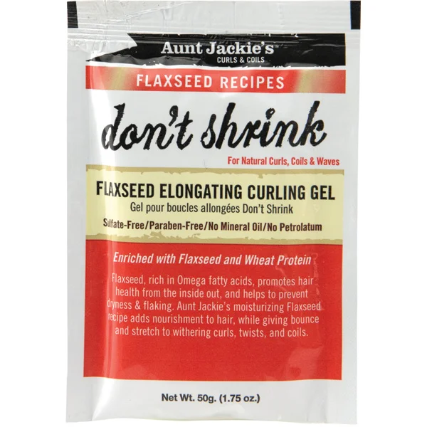 Aunt Jackie's F/S Don't Shrink – Elongating Curling Gel 50g Sachet