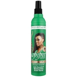 Sofnfree Black Castor Oil Braid Spray 350ml