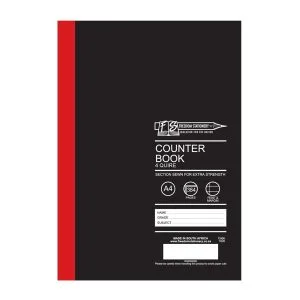 Freedom Counter Books 4 Quire (384 pages) A4 Feint & Margin