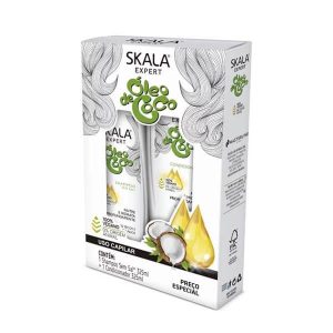Skala Kit Conditioner + Shampoo Coconut Oil 325ml+Free Comb
