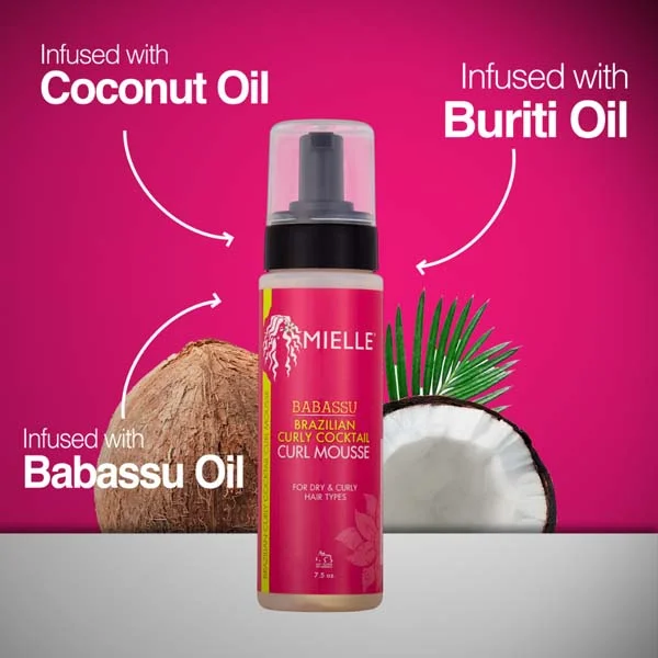Mielle Brazilian Curly Cocktail Curl Mousse - Image 4