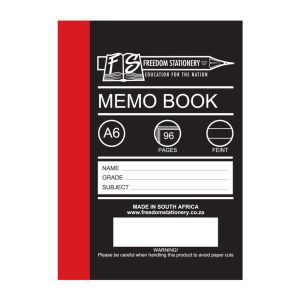 Memo Books
A6 96p - Hard Covers