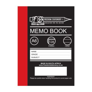 Memo Books
A6 128p - Hard Covers