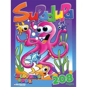 BUTTERFLY SUPADUPA COLOURING BOOK - 208 PAGE NP