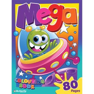 BUTTERFLY MEGA COLOURING BOOK - 80 PAGES NP