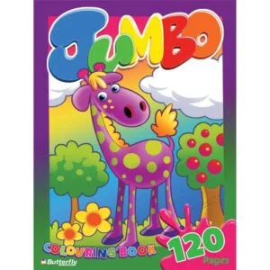 BUTTERFLY JUMBO COLOURING BOOK - 120 PAGES NP