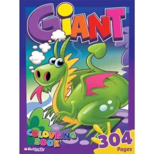 BUTTERFLY GIANT COLOURING BOOK - 304 PAGES NP