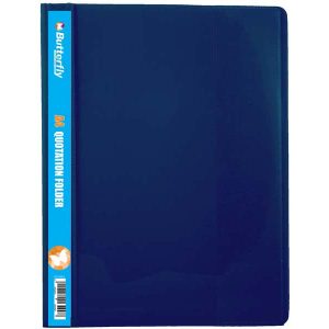 BUTTERFLY QUOTATION FOLDERS - A4 180µm BLUE