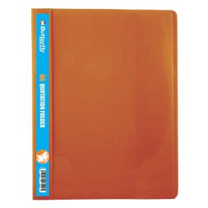 BUTTERFLY QUOTATION FOLDERS - A4 180µm ORANGE