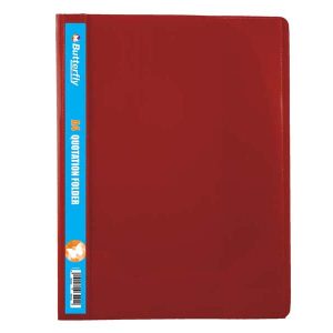 BUTTERFLY QUOTATION FOLDERS - A4 180µm RED