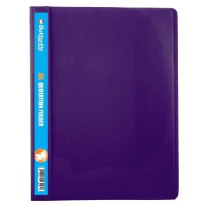 BUTTERFLY QUOTATION FOLDERS - A4 180µm VIOLET
