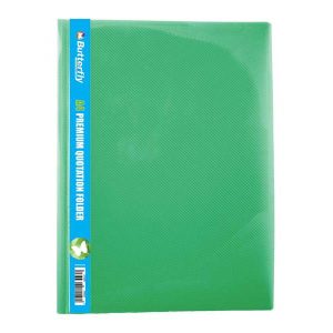 BUTTERFLY PREMIUM QUOTATION FOLDERS - A4 400µm GREEN