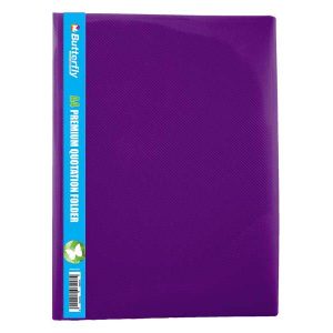 BUTTERFLY PREMIUM QUOTATION FOLDERS - A4 400µm VIOLET