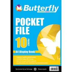 BUTTERFLY
POCKET FILE - A4 10 PAGE