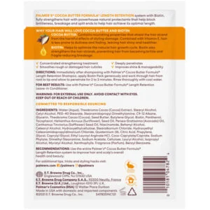 Alternative view of Palmer's Coco Butter Length
Retention Biotin Pack (60g)